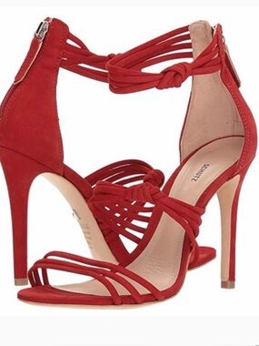 SCHUTZ suely red Strappy Heels in Tango red